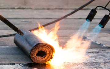 Old Graitney asphalt flat roofing repairs